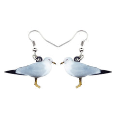 Bonsny Acrylic Flying Voilet Sabrewing Hummingbird Bird Earrings Big Long Dangle Drop Fashion Animal Jewelry For Women Girls Kid