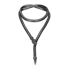 Aesthetic Snake Necklace Choker Women чокер Collier Femme Statement Crystal Iced Out Chain Jewelry Prom Gold Gothic браслет Kpop