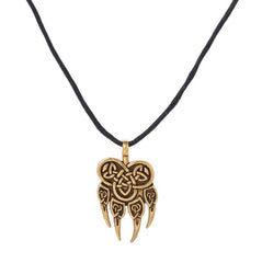 Dawapara Paw Talisman Amulet Viking Jewelry Slavic Pendant Necklace Veles God Symbol Warding Bear  Men Religious Charms Necklace