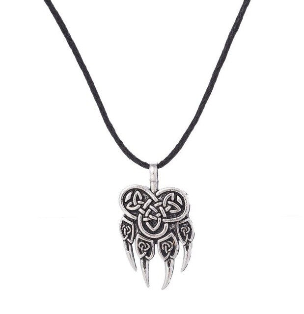 Dawapara Paw Talisman Amulet Viking Jewelry Slavic Pendant Necklace Veles God Symbol Warding Bear  Men Religious Charms Necklace