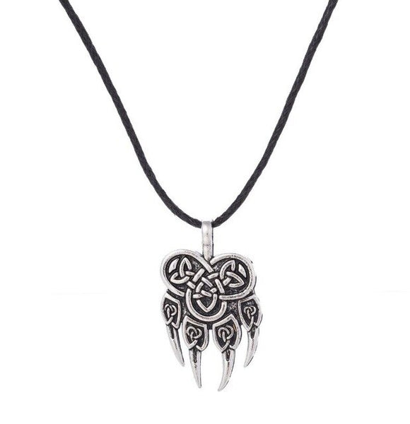 Dawapara Paw Talisman Amulet Viking Jewelry Slavic Pendant Necklace Veles God Symbol Warding Bear  Men Religious Charms Necklace